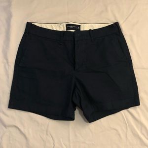A&F Men’s Navy Blue Chino Shorts